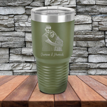 Personalized 30 oz Dad Photo Tumbler